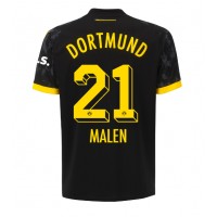 Borussia Dortmund Donyell Malen #21 Auswärtstrikot 2023-24 Kurzarm